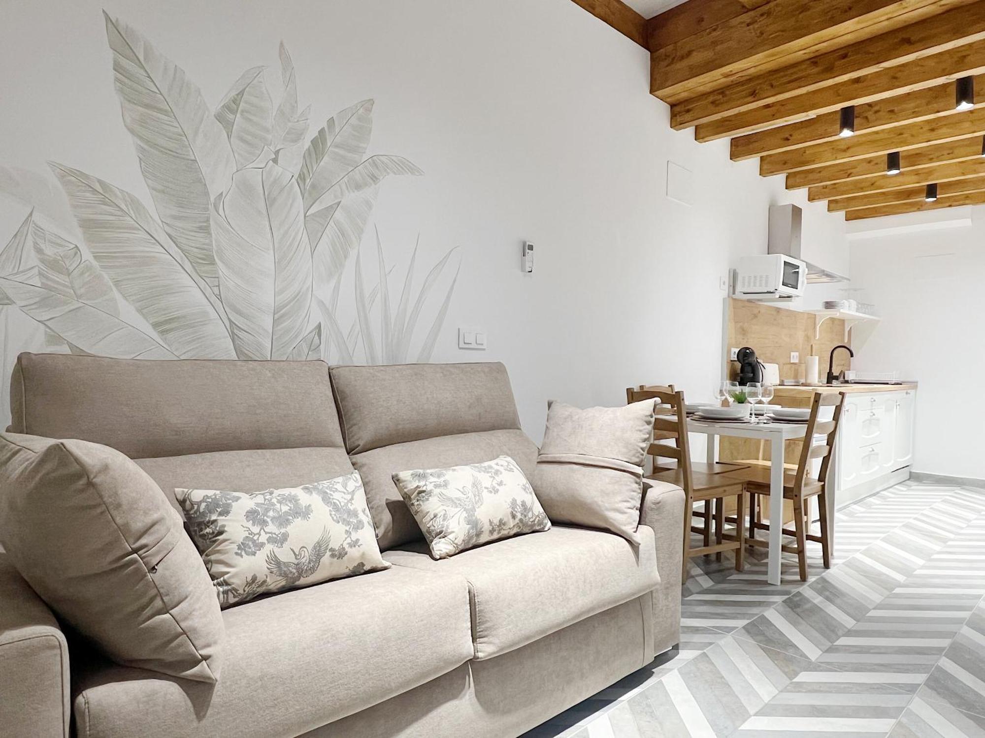 Encantador Apartamento Vigas De Madera Valencia Exterior foto
